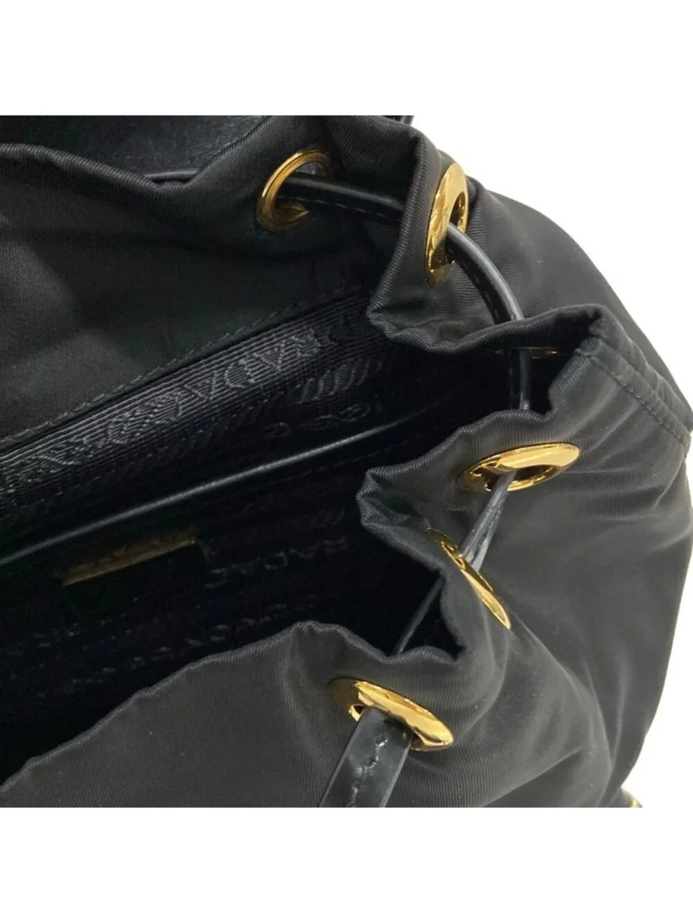 Prada Backpack Black Re-Nylon Leather
